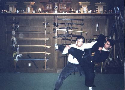 Entrenando en el Bujinden en Noda Shi - Japan